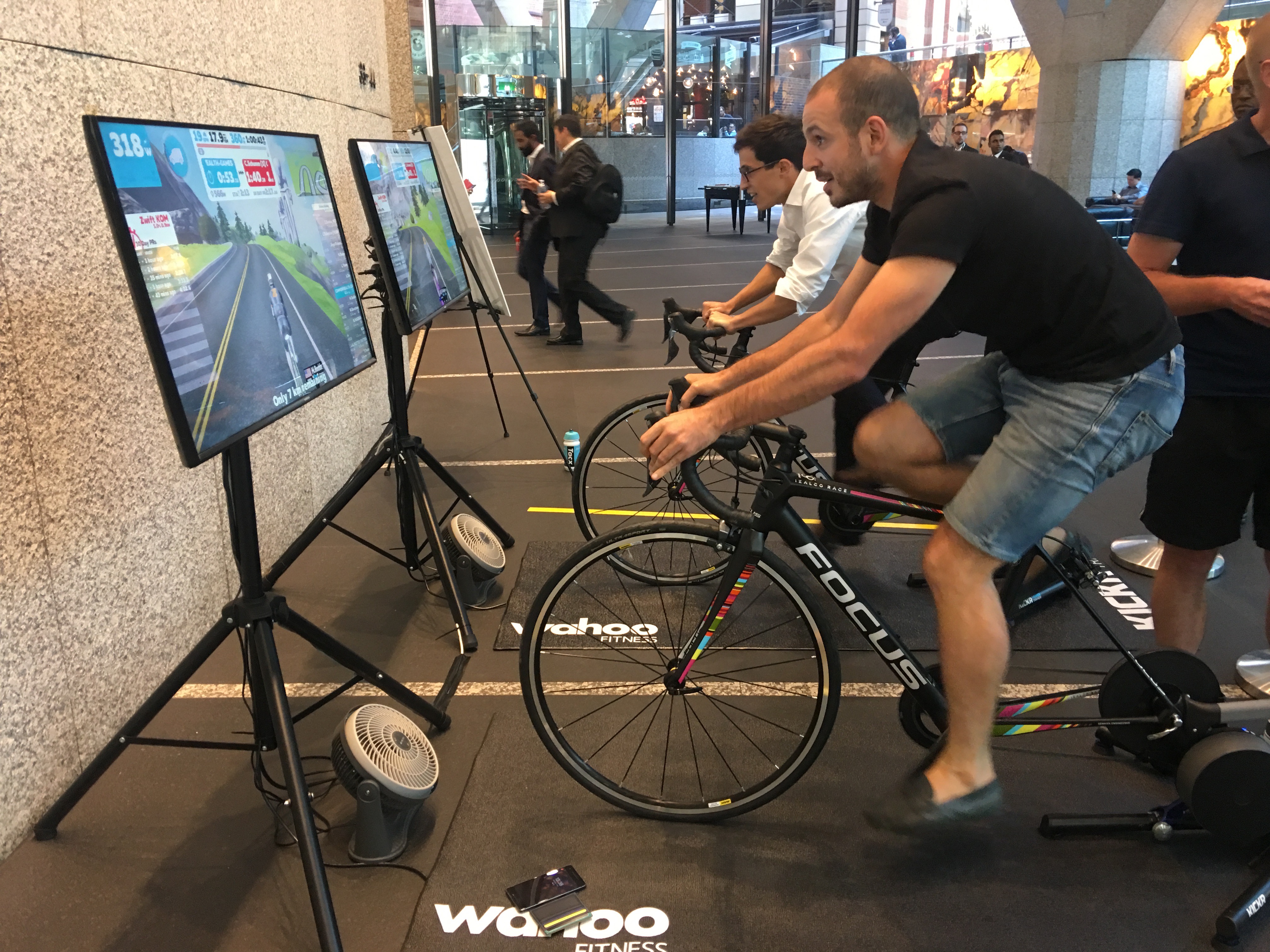 interactive spinning bike